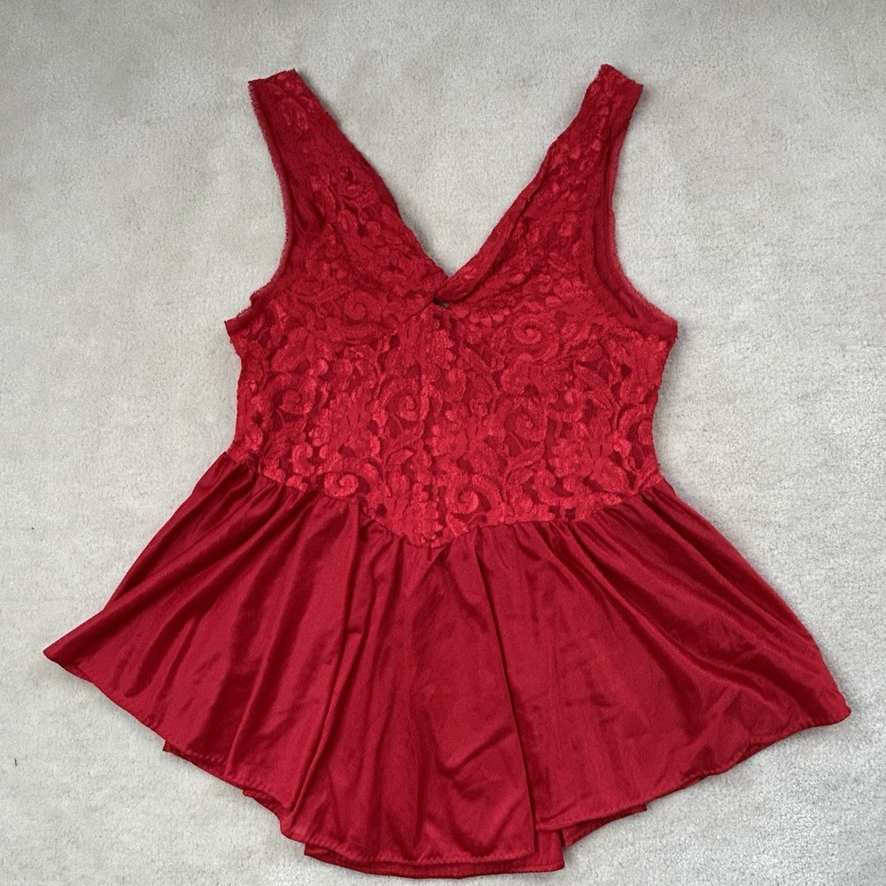 Cinema Etoile Vintage Womens Small Babydoll Chemise Nylon Lace Lingerie